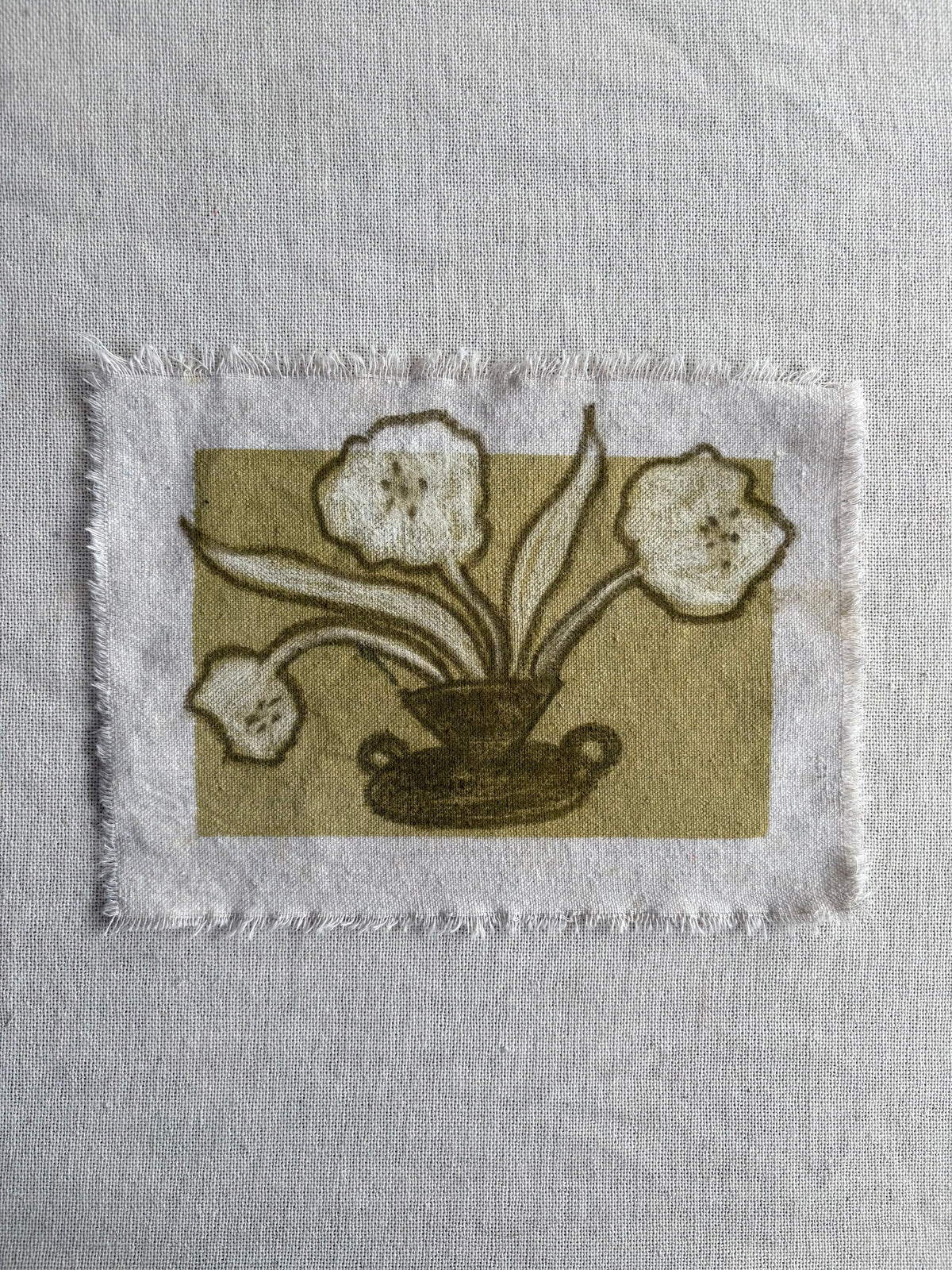 Abstract Florals on cloth IX