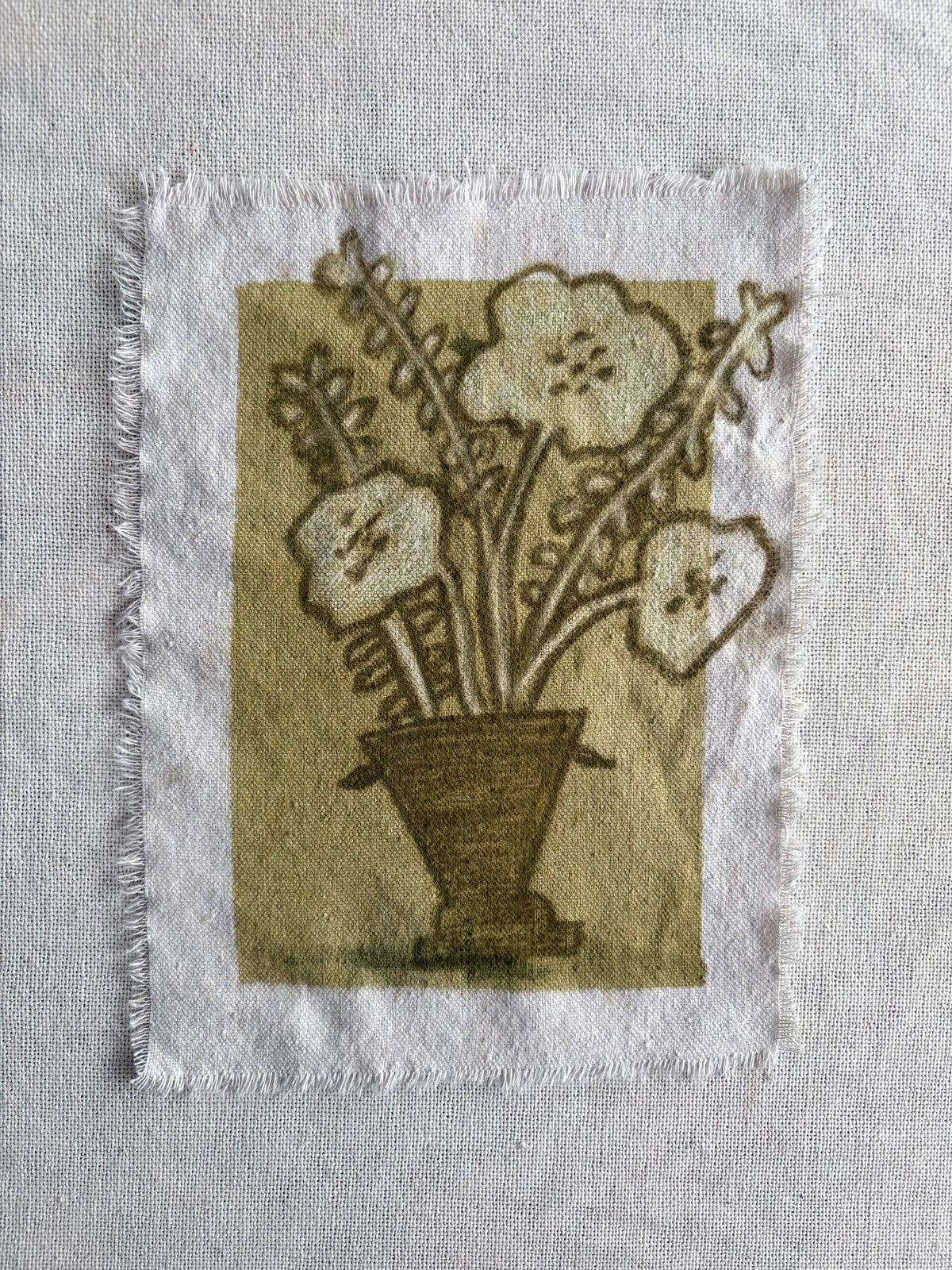 Abstract Florals on cloth X