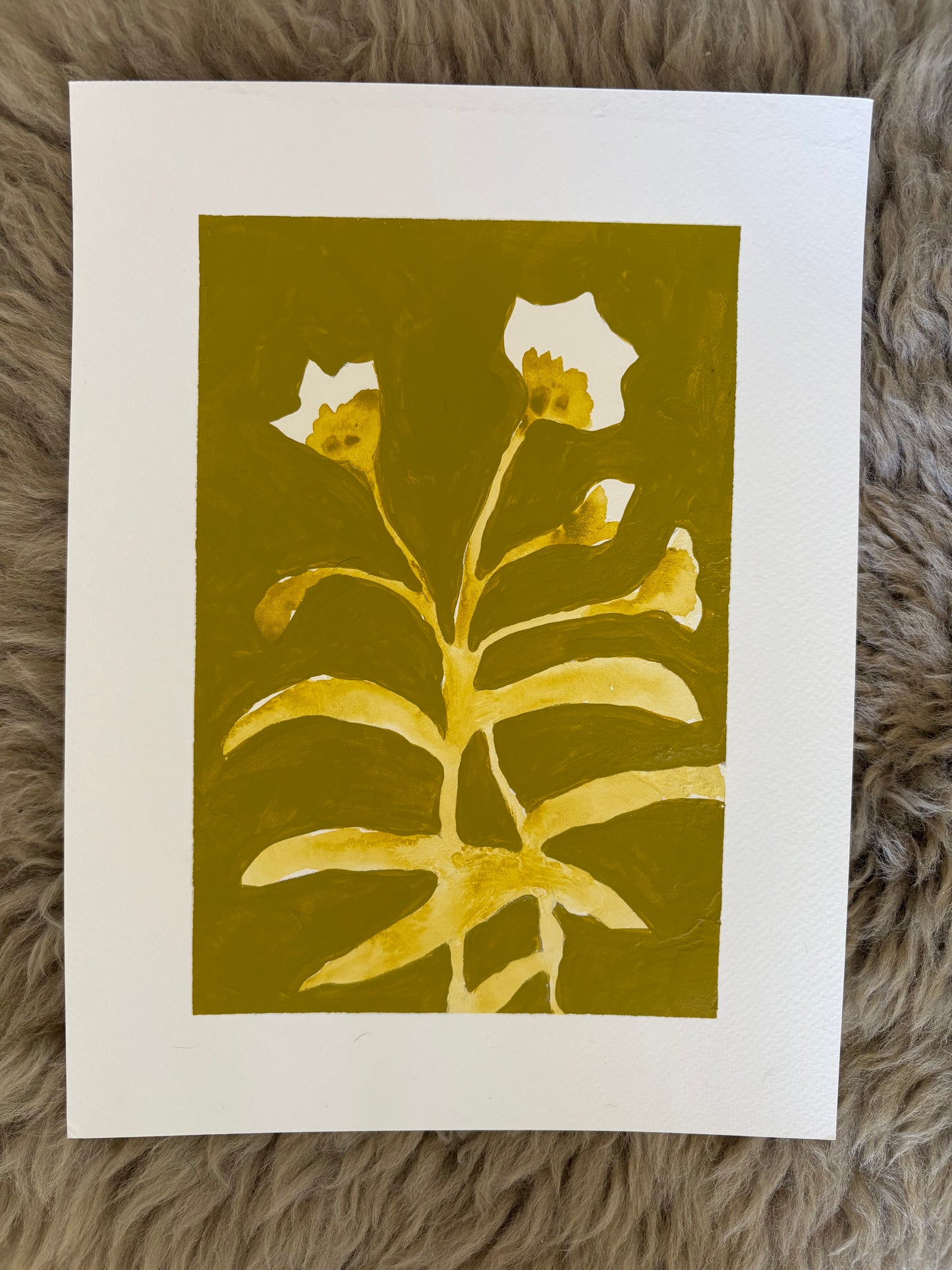 ‘Abstract Florals’ on paper