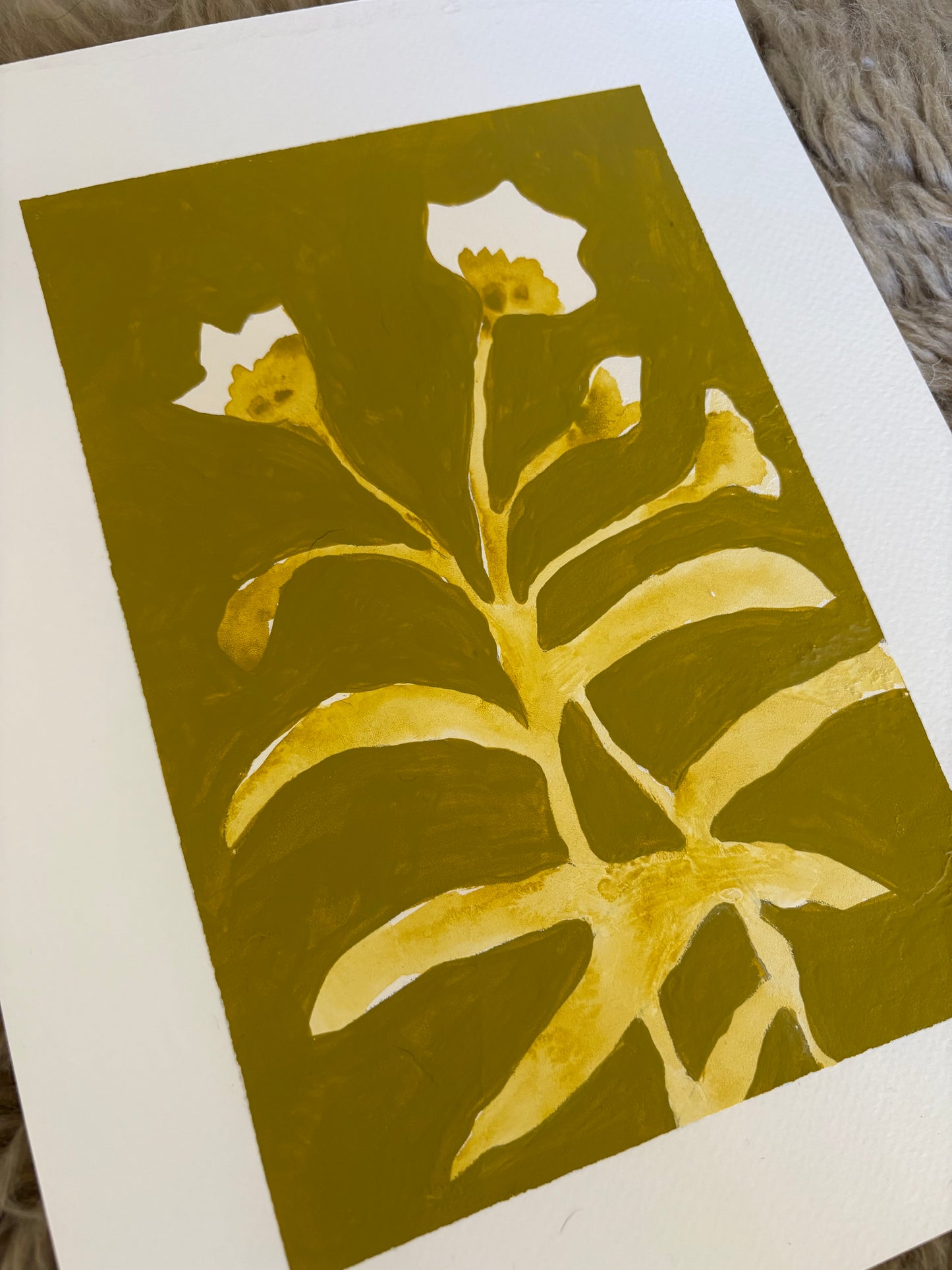 ‘Abstract Florals’ on paper