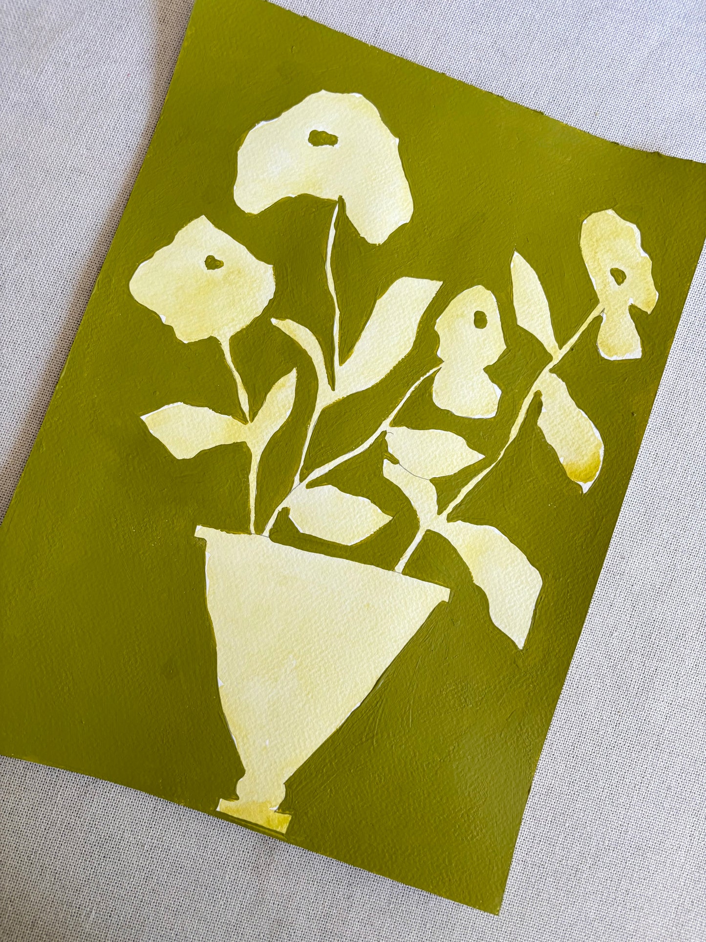 ‘Abstract Florals’ on paper X