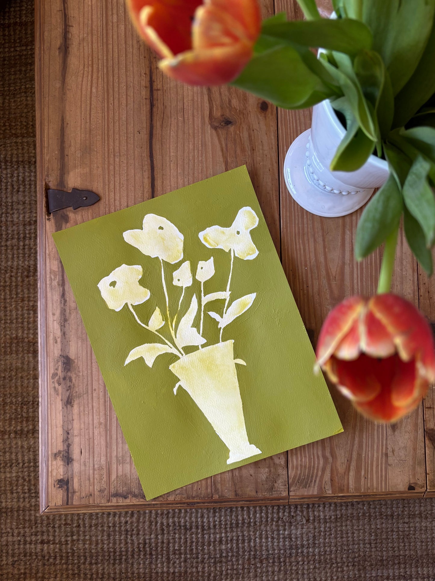 ‘Abstract Florals’ on paper XII