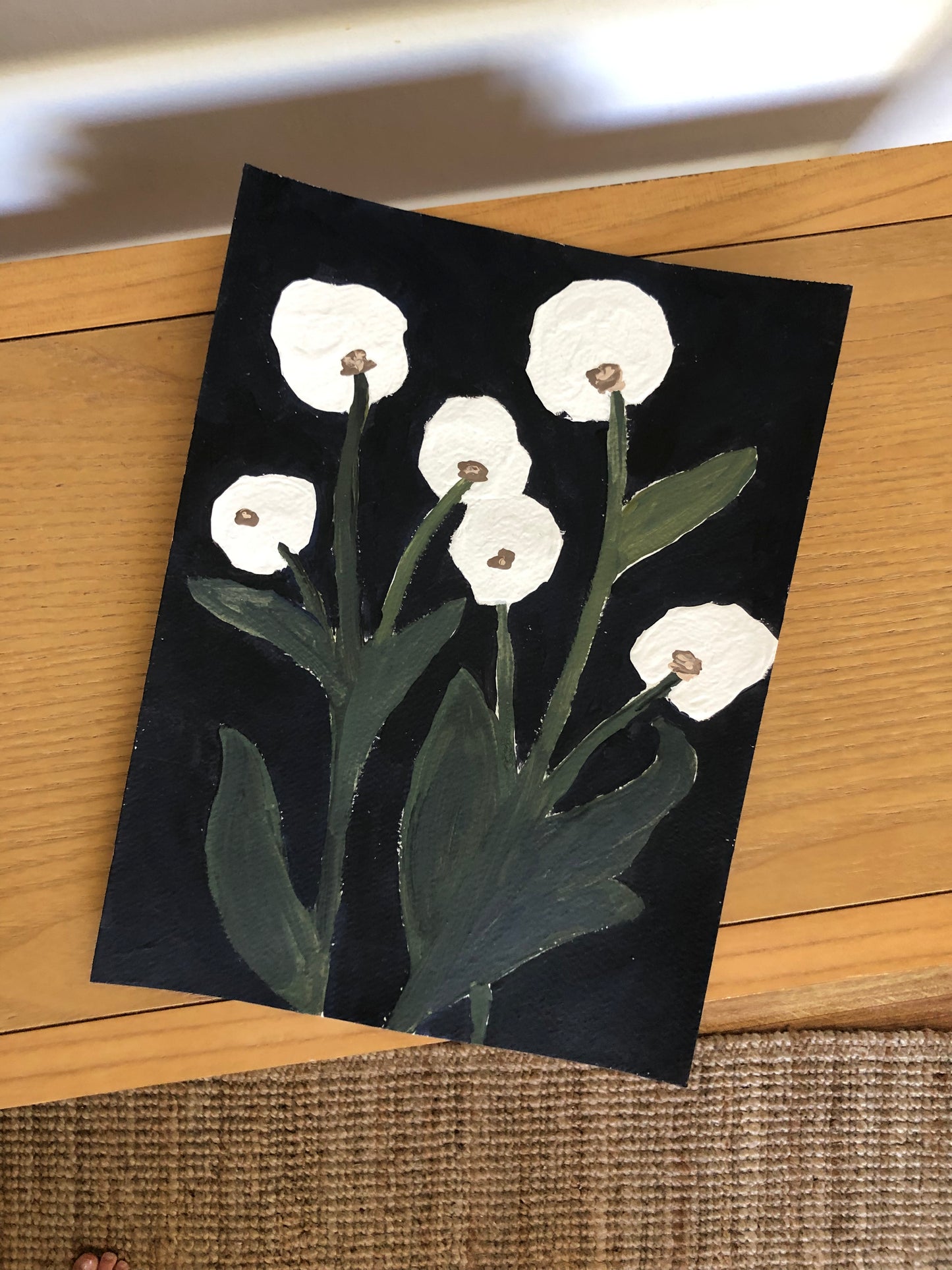 White Florals Midnight