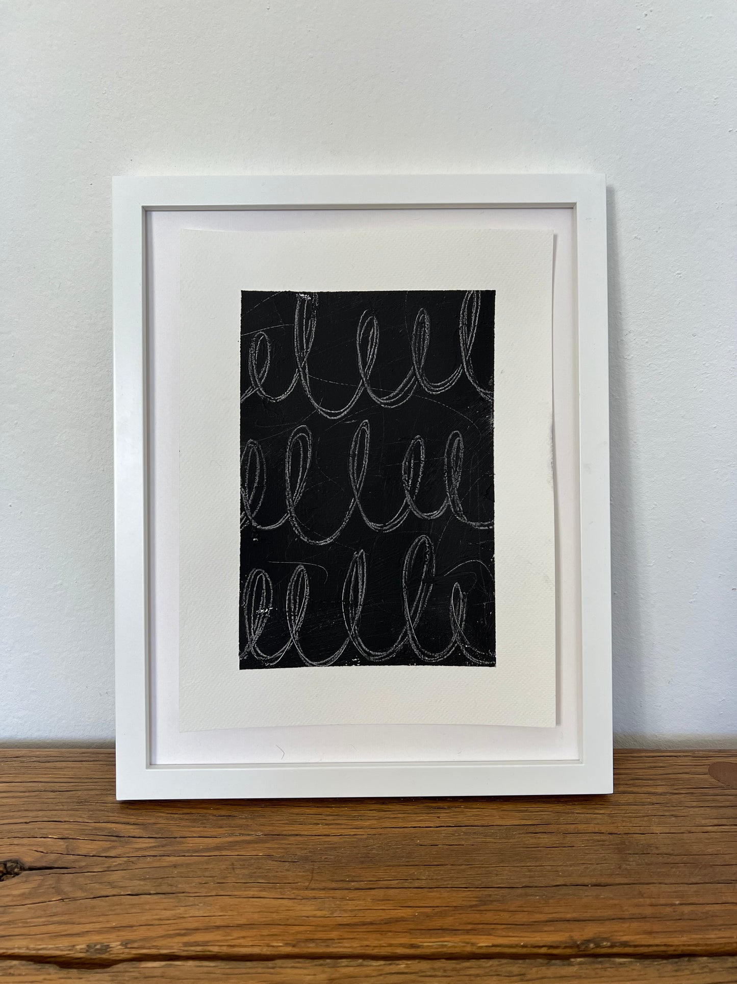 ‘Scribbles Noir’ on paper