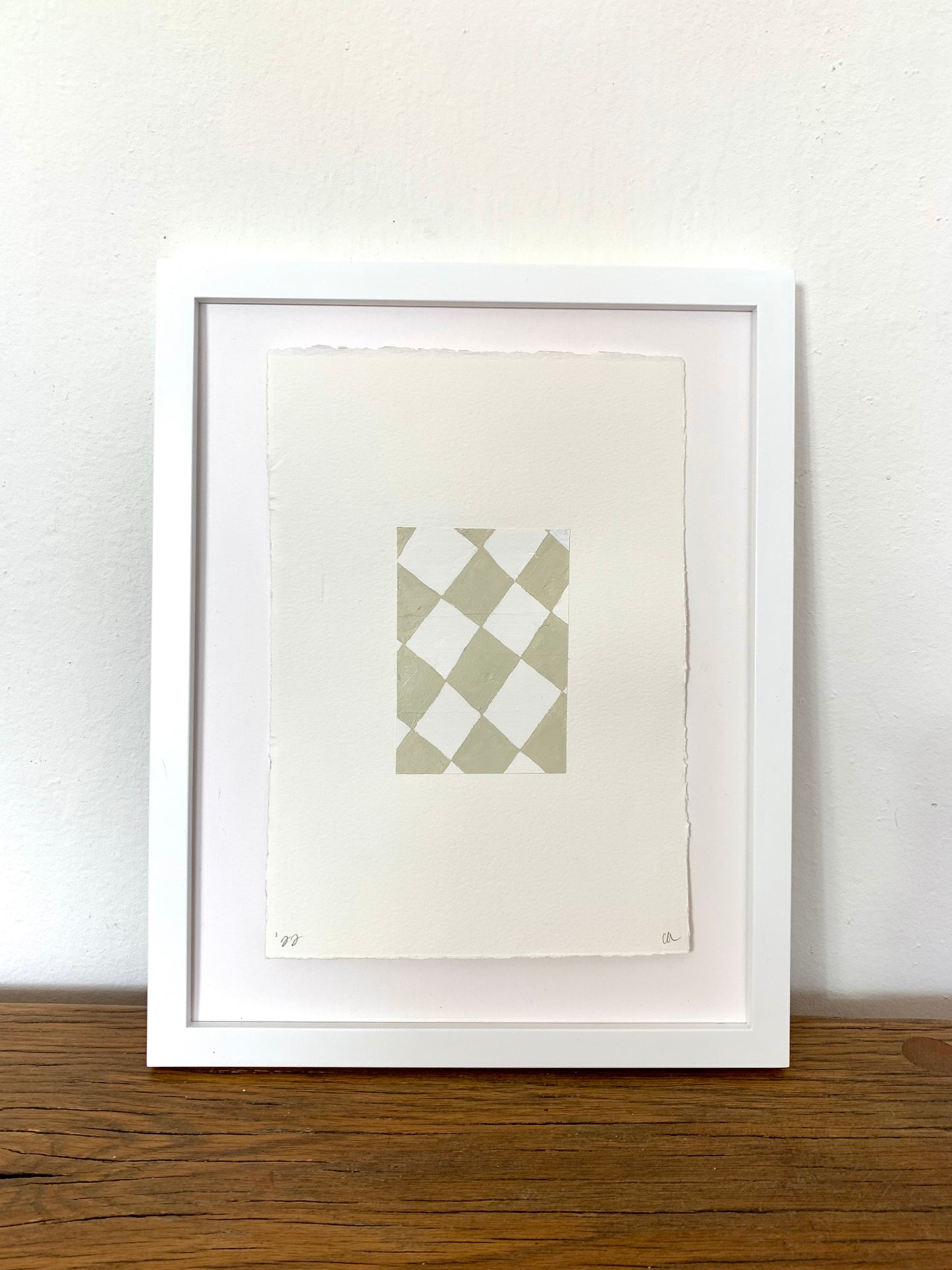‘Sage Harlequin III’ on paper