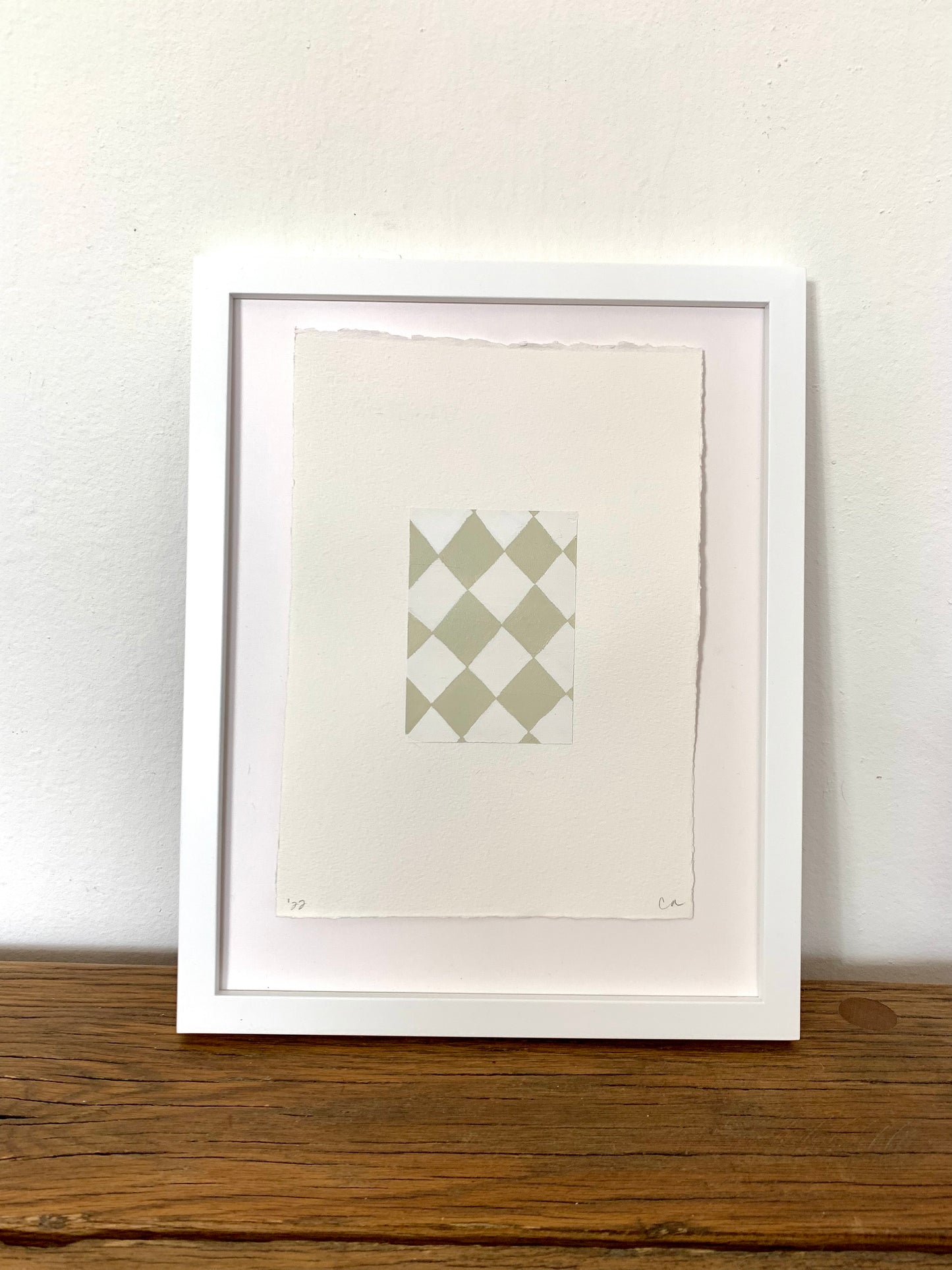 ‘Sage Harlequin II’ on paper