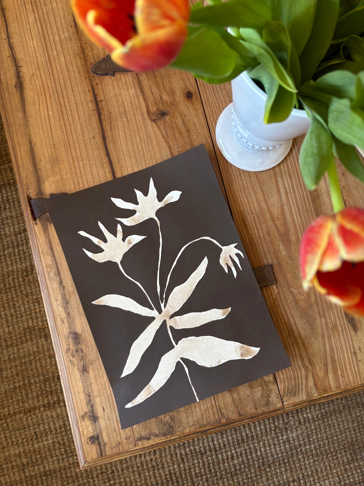 ‘Abstract Florals’ on paper XI