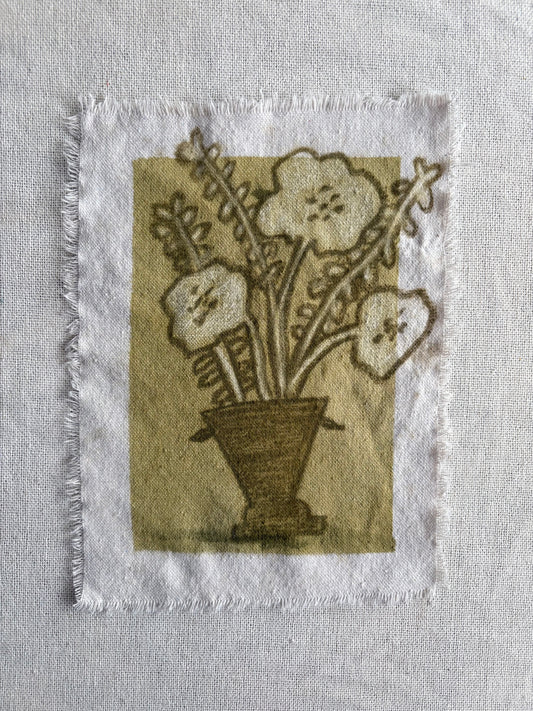Abstract Florals on cloth X