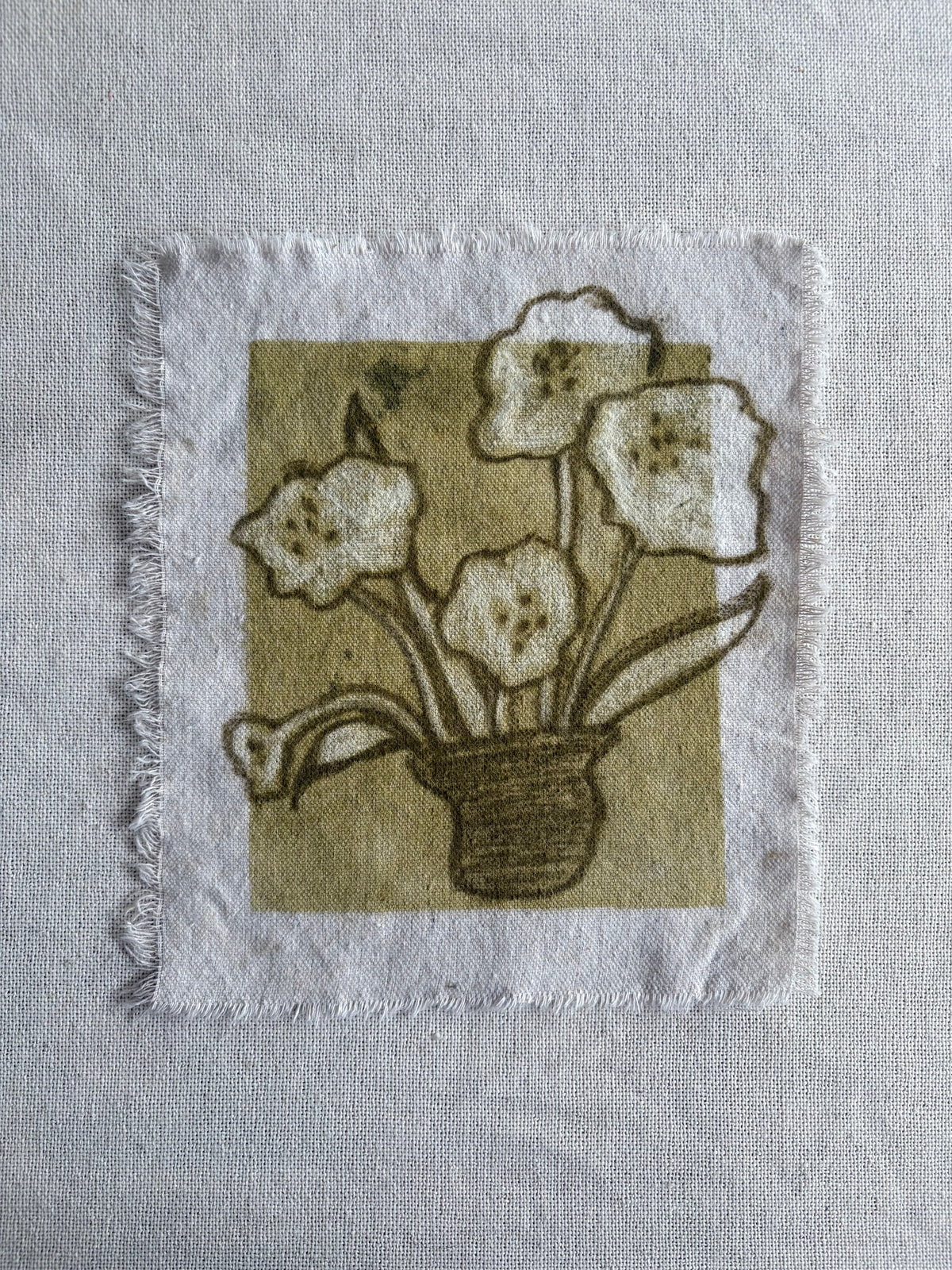 Abstract Florals on cloth VII