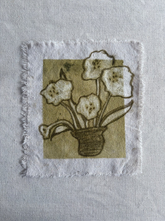 Abstract Florals on cloth VII