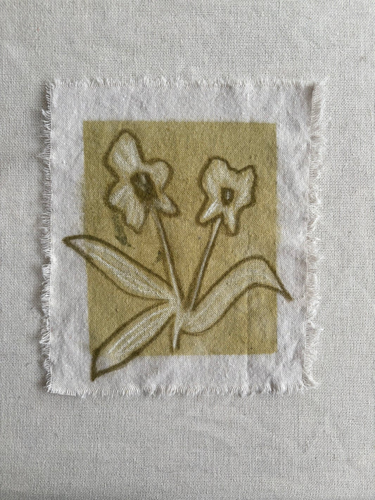 Abstract Florals on cloth V