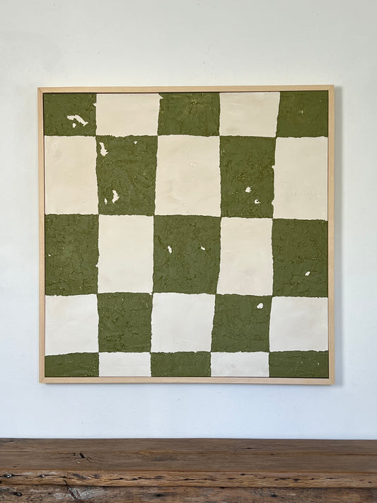 Olive Checker Board