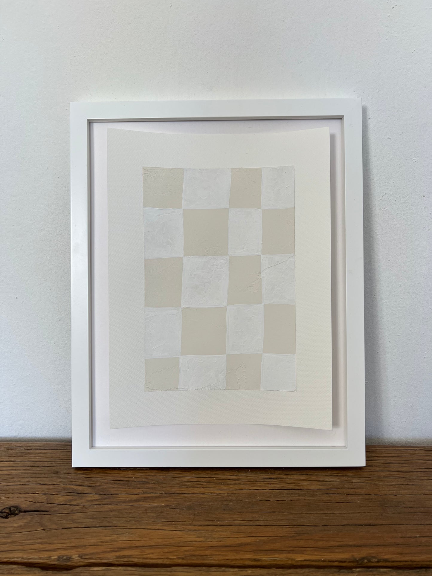 ‘White Checker Board’ on paper